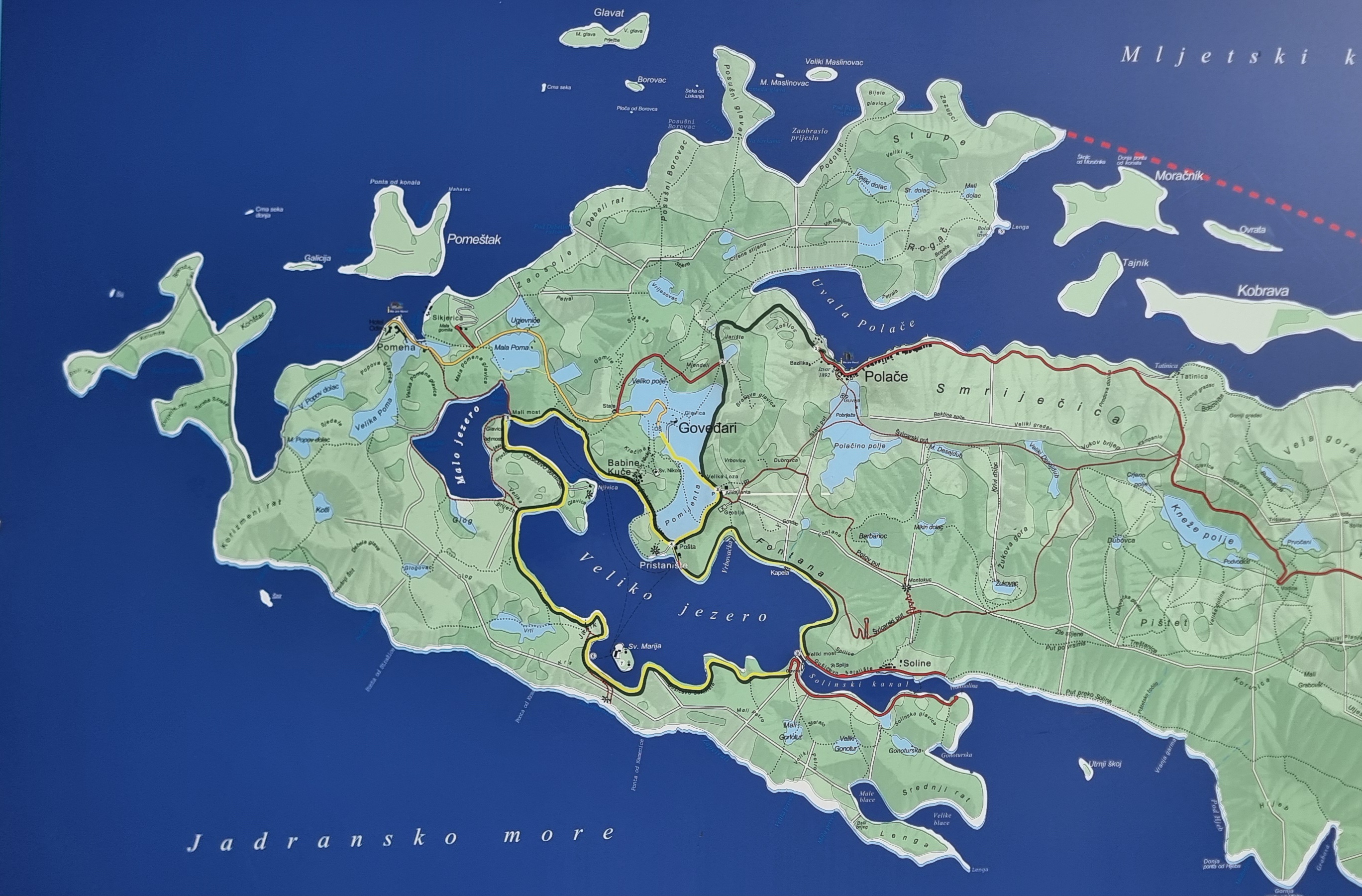 Tour route map